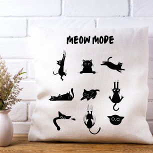 "Meow Mode"-Drehkissen Kissen