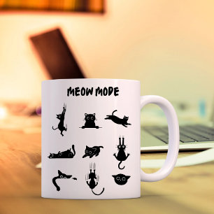 "Meow Mode" Funny Cat Tasse