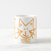 Meow-Montag-Kaffee-Tasse Kaffeetasse (Mittel)