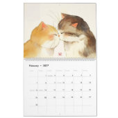 Meow Moods: Adable Wasserfarbkatzen Kalender (Feb 2027)