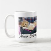 Meow Morning , Foto, Text, Backtext, austauschbar Kaffeetasse (Links)