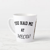 Meow Mug with cat painting Milchtasse (Linke Ecke)