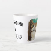 Meow Mug with cat painting Milchtasse (Vorderseite)