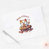 Meow & Munch Cute Pizza Cat Sticker (Umschlag)