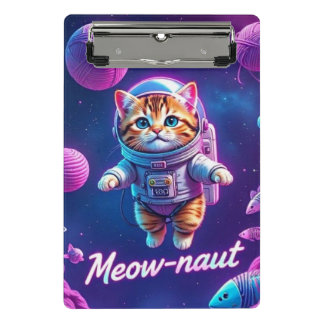 Meow-naut Mini Klemmbrett