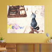 Meow Niedlich Magic School Chat Leinwanddruck (Insitu (Wohnzimmer))