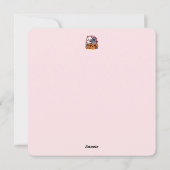 Meow - Niedliches Halloween Cat Design Feiertagskarte (Rückseite)