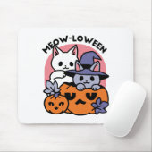 Meow - Niedliches Halloween Cat Design Mousepad (Mit Mouse)
