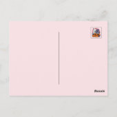 Meow - Niedliches Halloween Cat Design Postkarte (Rückseite)