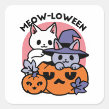 Meow - Niedliches Halloween Cat Design