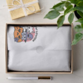 Meow - Niedliches Halloween Cat Design Seidenpapier (Geschenk)