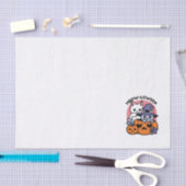 Meow - Niedliches Halloween Cat Design Seidenpapier (Handwerk)