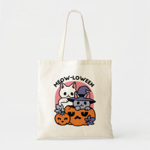 Meow - Niedliches Halloween Cat Design Tragetasche