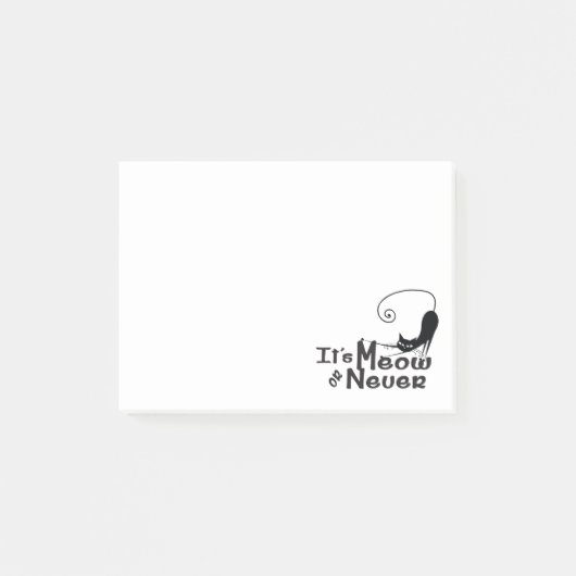 MEOW oder nie Cat Post-it® Notes Post-it Klebezettel (Vorderseite)