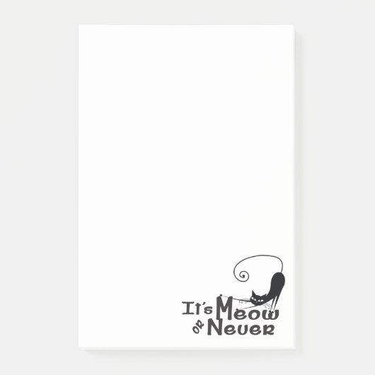 MEOW oder nie Cat Post-it® Notes Post-it Klebezettel (Vorderseite)
