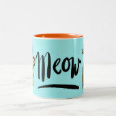 Meow Orange Kitty Tasse (Mittel)