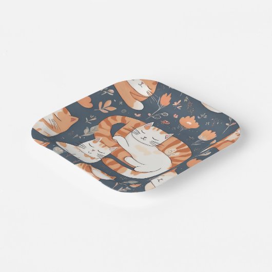 MeoW Papierplatte Pappteller (Gewinkelt)