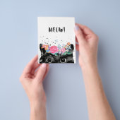 Meow Peeking Cat, Kitten Cat Lover Geschenkidee Flyer (Gruppe)