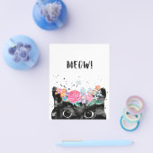 Meow Peeking Cat, Kitten Cat Lover Geschenkidee Flyer (Einzeln)
