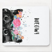 Meow Peeking Cat, Kitten Cat Lover Geschenkidee Mousepad (Vorne)