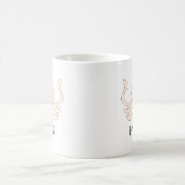 MEOW: Pink Cat Chillin' Coffee Tasse (Mittel)