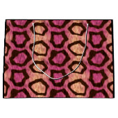 Meow Pink Wild Kitty Cool Große Geschenktüte (Vorderseite)