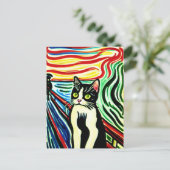 Meow Postcard Postkarte (Stehend Vorderseite)
