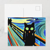 Meow Postcard Postkarte (Vorne/Hinten)