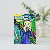 Meow Postcard Postkarte (Stehend Vorderseite)