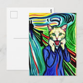 Meow Postcard Postkarte (Vorne/Hinten)