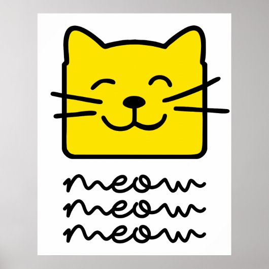 Meow Poster (Vorne)