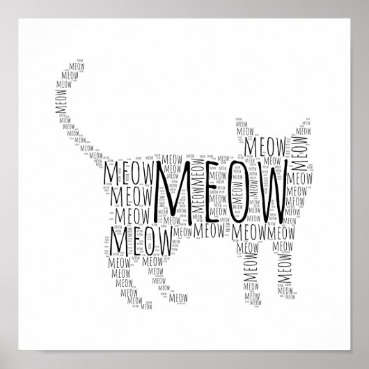 MEOW POSTER (Vorne)