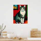 Meow Poster (Küche)