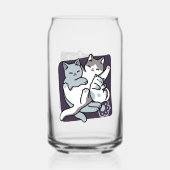 Meow Pounce Snuggle - Niedliche schlafende Katzen Dosenglas (Rückseite)