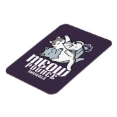 Meow Pounce Snuggle - Niedliche schlafende Katzen Magnet (Linke Seite)