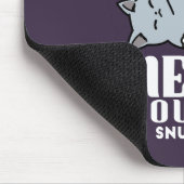 Meow Pounce Snuggle - Niedliche schlafende Katzen Mousepad (Ecke)