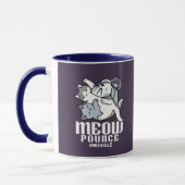 Meow Pounce Snuggle - Niedliche schlafende Katzen Tasse (Links)
