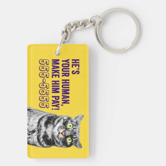 Meow Puffytail Schlüsselanhänger (Rückseite)