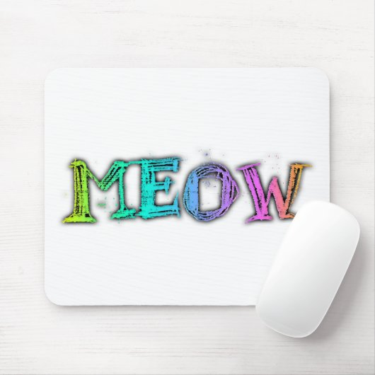Meow-Regenbogen Mousepad (Mit Mouse)