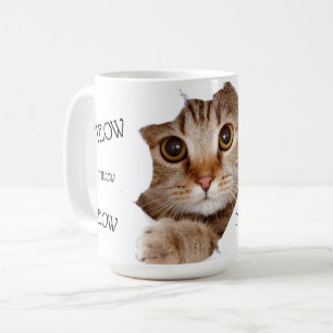 Meow Riech Nip Funny Cat Foto Kaffeetasse