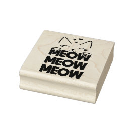 Meow-Rubber-Briefmarke Gummistempel