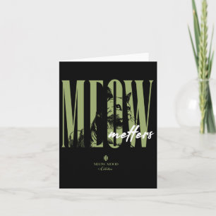 Meow S Aufkleber Karte