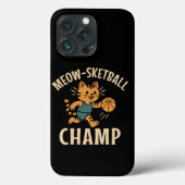 Meow Sketball Champ Funny Sports Case-Mate iPhone Hülle (Rückseite)