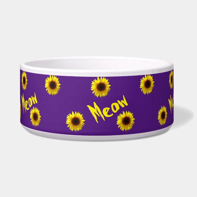 Meow - Sonnenblumen Pet Bowl Napf (Links)
