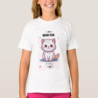 Meow Star Style T-Shirt T - Shirt#kidshirt