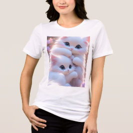 "Meow-Stimmung aktiviert _ Ästhetisches Kitty-Desi Tri-Blend Shirt