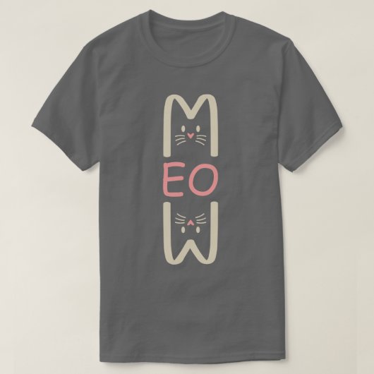 Meow T-Shirt (Design vorne)