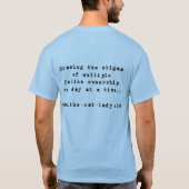 Meow. T-Shirt (Rückseite)