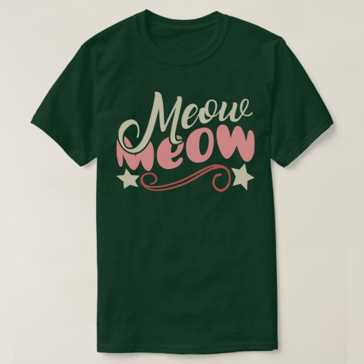 Meow T-Shirt (Design vorne)