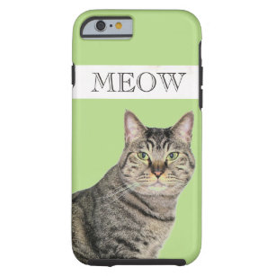 Meow Tabby Cat iPhone 6 Fall, Tough Tough iPhone 6 Hülle